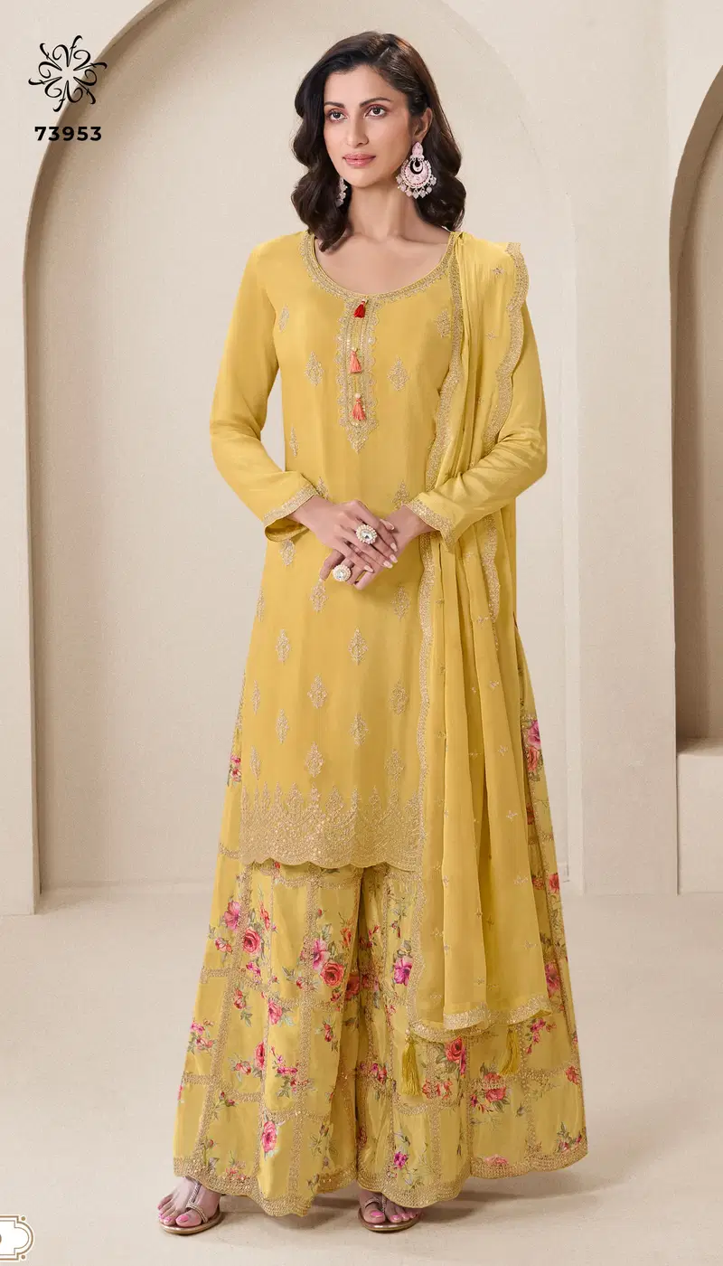  Kuleesh Aakriti by Vinay  Chinon Designer Salwar Kameez Collection